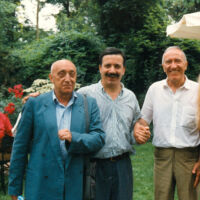 1996 Pino Di Gennaro tra Francesco Leonetti e Alik Cavaliere