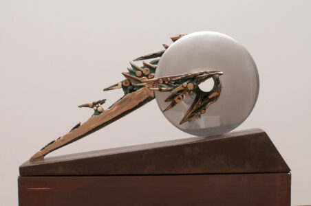 Ciclovelocità- 2009 Bronzo e alluminio cm. 26 x 50 x 21