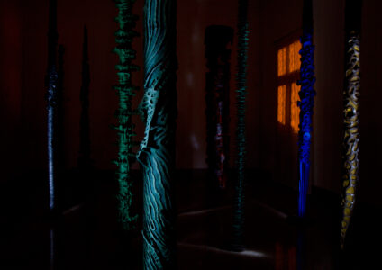 2012 Museo Civico Foggia Foresta - 2001-2011 Cartapesta, pigmenti e metallo cm. 350 Ø da 7 a 60