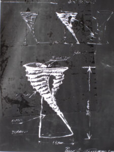 Vaso Biconico - 2001 Tecnica mista cm. 42 x 30