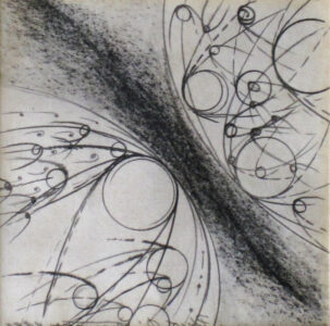 Tracce Spaziali - 1995 Matita cm. 7,5 x 7,5