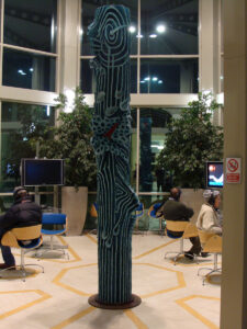 2008 Alessandria Biblioteca Comunale Pilastro del Cielo - 2001 Cartapesta cm. h 350 Ø 60 2008 Alessandria Biblioteca Comunale Pilastro del Cielo - 2001 Cartapesta cm. h 350 Ø 60