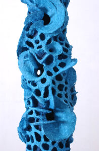 Pilastro del Cielo (particolare) - 2008 Cartapesta e pigmenti cm. h 350 Ø 27