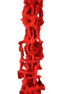 Pilastro del Cielo (particolare) - 2003 Cartapesta e pigmenti cm. h 350 Ø 80 base