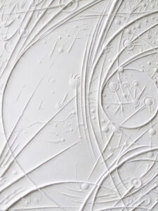 Mappe Spaziali (particolare) - 2011 Cartapesta cm. 50 x 70 x 1