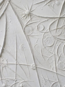 Mappe Spaziali (particolare) - 2011 Cartapesta cm. 50 x 70 x 1