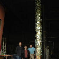 2005 In Fonderia con Massimo e Andrea Mapelli