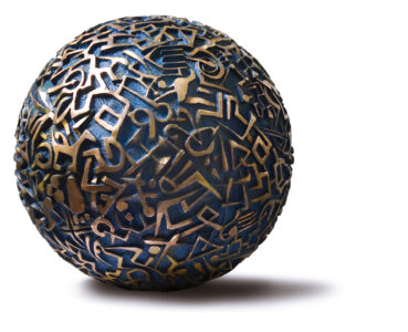 Scrittura Mondo - 2009 Bronzo cm. 50 Ø