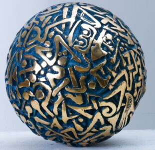 Scrittura Mondo - 2009 Bronzo cm. 30 Ø Scrittura Mondo - 2009 Bronzo cm. 30 Ø