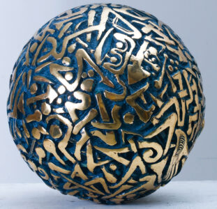 Scrittura Mondo - 2009 Bronzo cm. 30 Ø