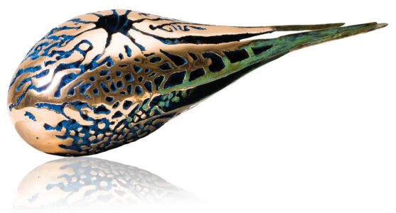 Seme Astrale - 2010 Bronzo e alluminio cm. h 20 x 19 x 51 Seme Astrale - 2010 Bronzo e alluminio cm. h 20 x 19 x 51