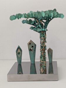 Il laghetto delle api - 2021 Il laghetto delle api - 2021 bronzo, acciaio 34x26x33