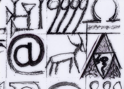 Studi grafici di Memorie di segni ritrovati, 2004 Studi grafici di Memorie di segni ritrovati, 2004