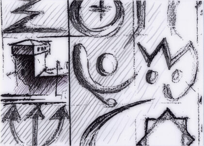 Studi grafici Memorie di segni ritrovati, 2004 Studi grafici Memorie di segni ritrovati, 2004