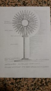 Ostensorio - studio, 2018 Ostensorio - studio, 2018