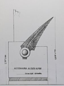 Penna di luce e di memorie all’Alpino di Alessandria - studi grafici, 2022 Penna di luce e di memorie all’Alpino di Alessandria - studi grafici, 2022